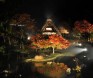 野外博物館 合掌造り民家園、秋の夜景