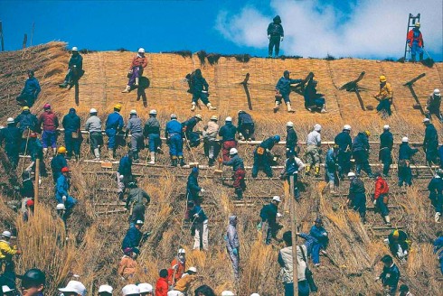 合掌造り葺き替え 合掌造り葺き替えの画像