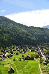 白川郷合掌造り集落全景の画像その5