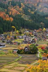 白川郷合掌造り集落全景の画像その11