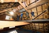 合掌造り屋根葺替