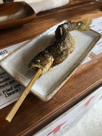 白川産　岩魚の姿揚げ